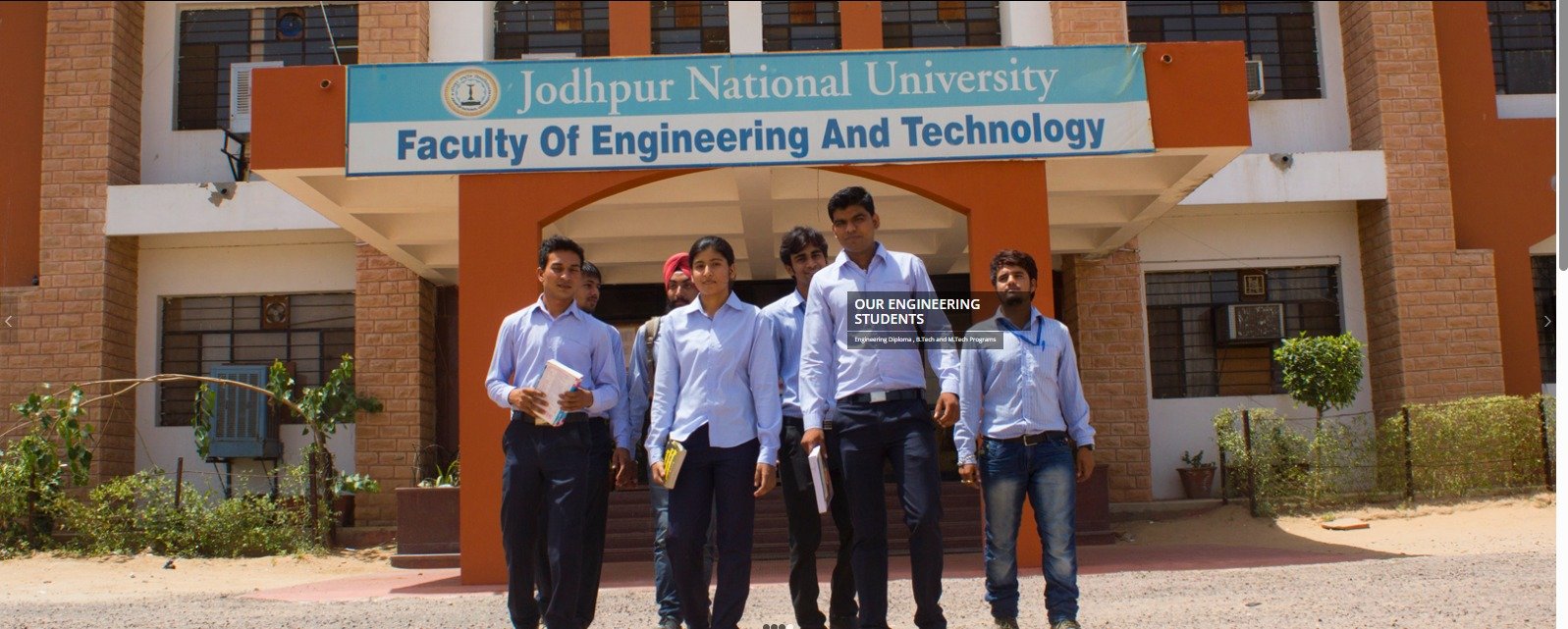 Jodhpur National University Faculty of Engineering and Technology